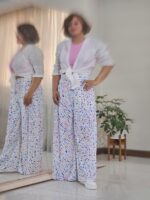 دامن شلواری طرح خط و نقطه - Image 2